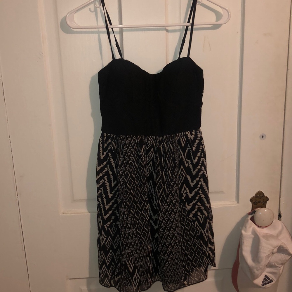 Black and white summer dress